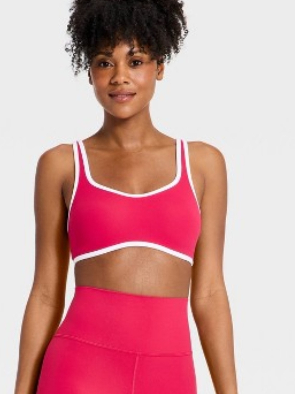 New Women's All In Motion Soft Red Bralette And Leggings Set Size XS